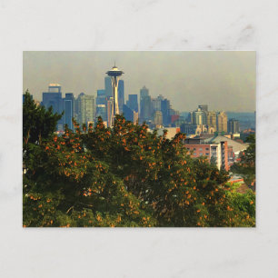 Postal Postcard de Seattle Skyline #1
