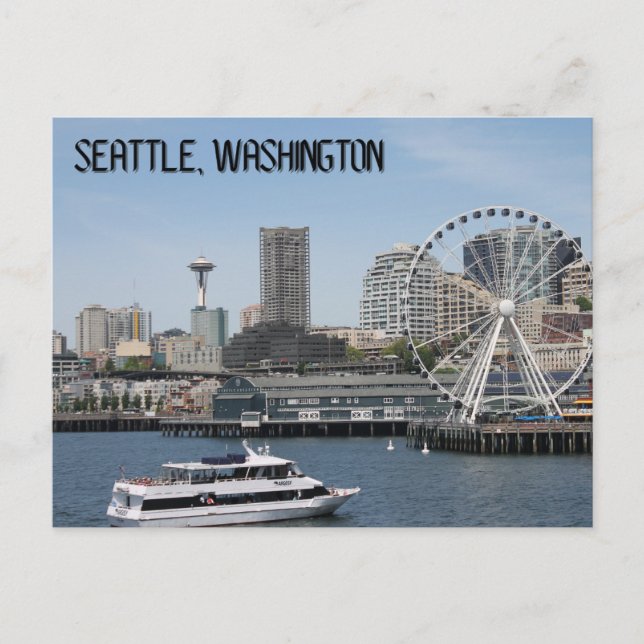 Postal Postcard de Seattle Washington (Anverso)