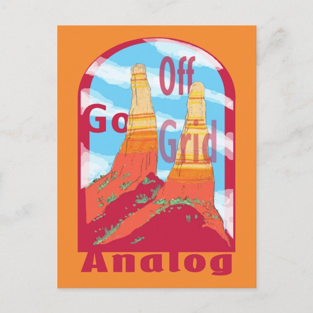 Postal Postcard de Sedona Sentinels (Anverso)