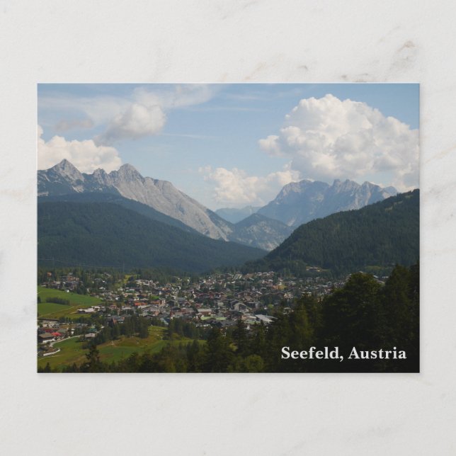 Postal Postcard de Seefeld Austria (Anverso)