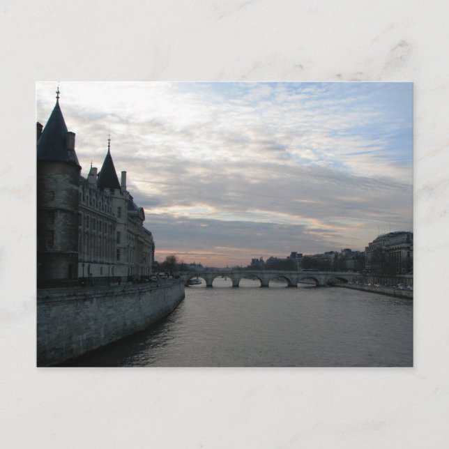 Postal Postcard de Seine River Paris (Anverso)