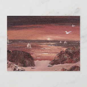 Postal Postcard de Sepia Sunsets