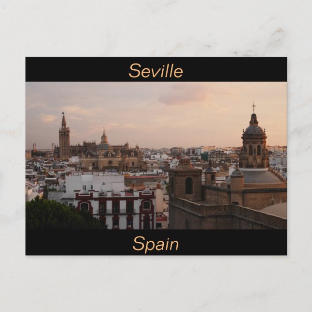Postal Postcard de Sevilla España (Anverso)