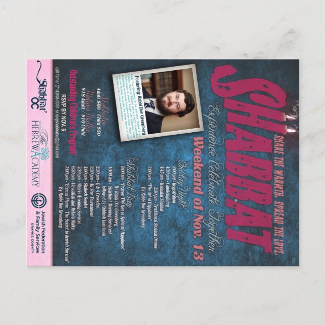 Postal Postcard de Shabbaton (Anverso)