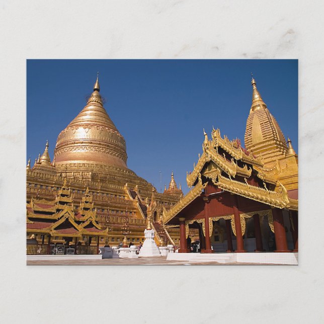Postal Postcard de Shwezigon Paya (Anverso)