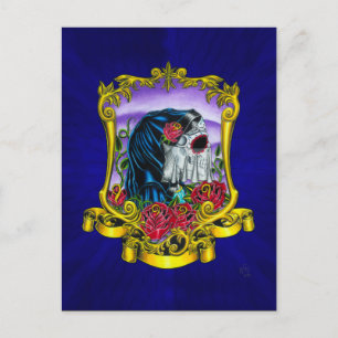 Postal Postcard de Skeleton Bride