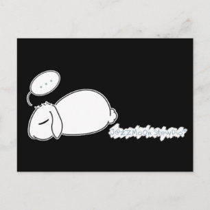 Postal Postcard de Sleepy Bunny Stewie