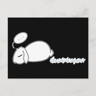 Postal Postcard de Sleepy Bunny Stewie