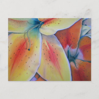 Postal Postcard de Spring Lilies