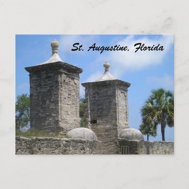 Postal Postcard de St Saint Augustine Florida (Anverso)