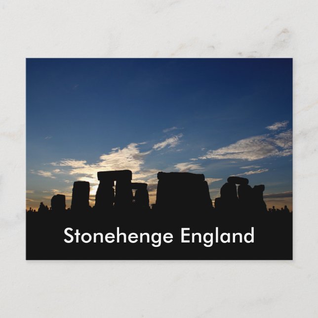 Postal Postcard de Stonehenge (Anverso)