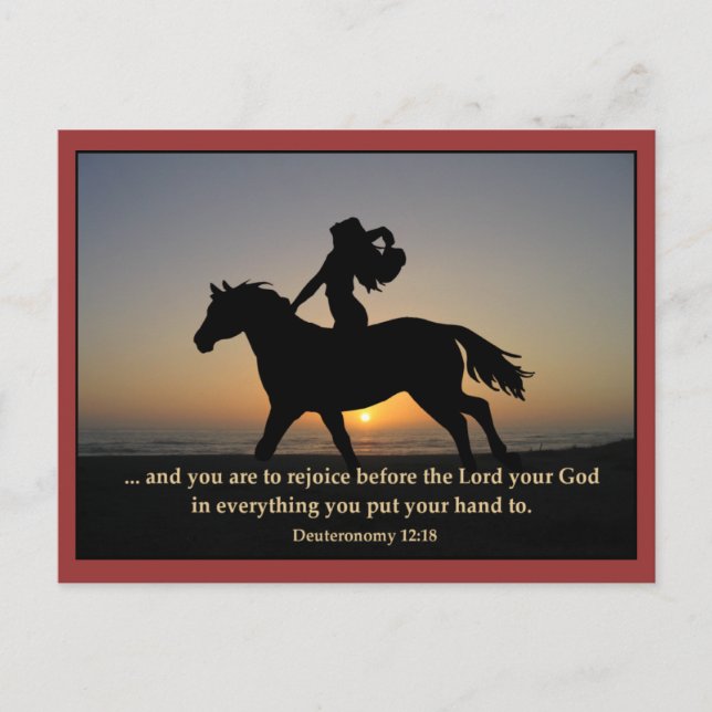 Postal Postcard de Sunset Ride (Anverso)