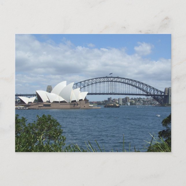 Postal Postcard de Sydney Harbour Skyline (Anverso)