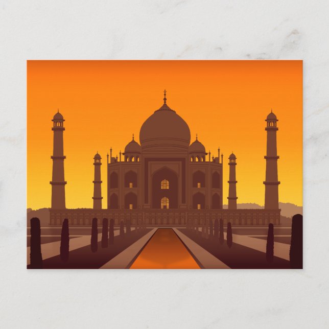 Postal Postcard de Taj Mahal (Anverso)
