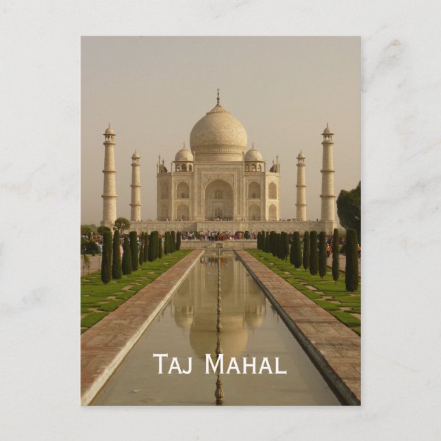 Postal Postcard de Taj Mahal (Anverso)