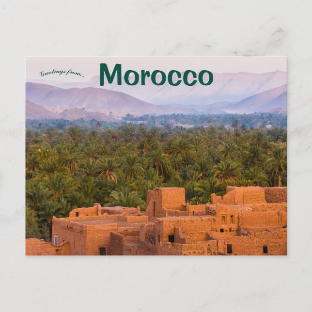 Postal Postcard de Tamnougalt Morocco (Anverso)