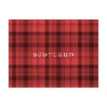 Postcard de Tartán Scotland