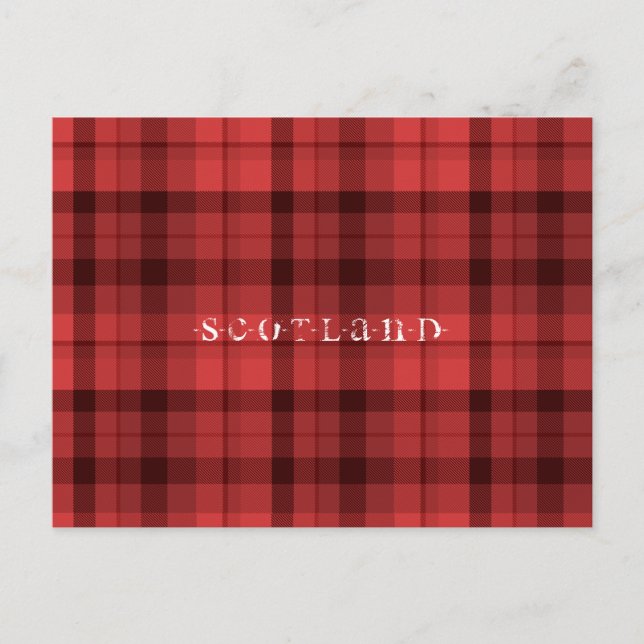 Postal Postcard de Tartán Scotland (Anverso)
