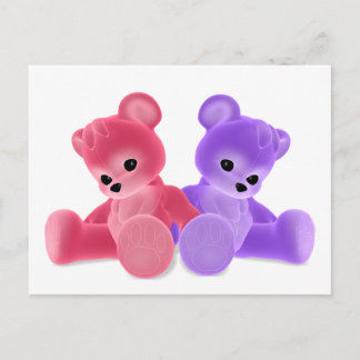 Postal Postcard de Teddy Bearz