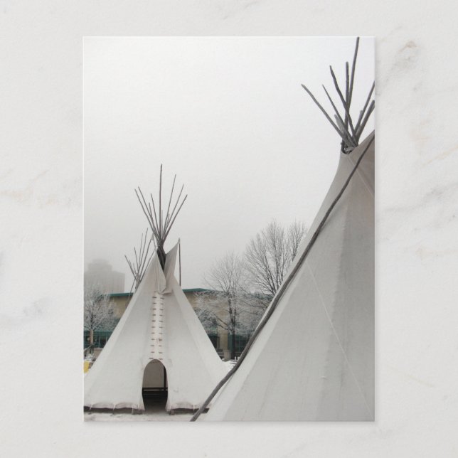 Postal Postcard de Teepees (Anverso)