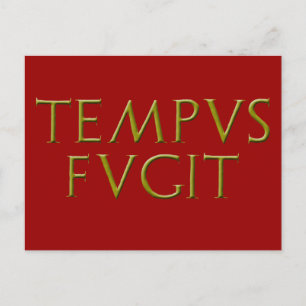 Postal Postcard de Tempus Fugit