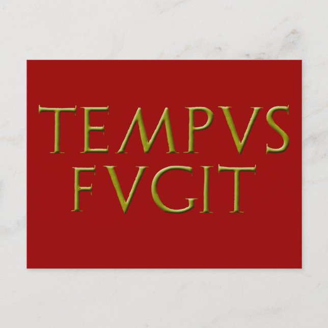 Postal Postcard de Tempus Fugit (Anverso)
