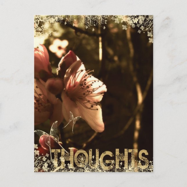 Postal Postcard de Thoughts (Anverso)