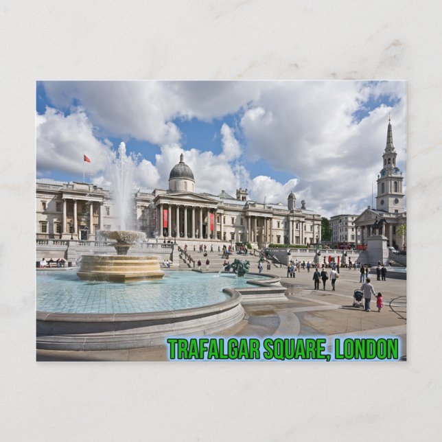 Postal Postcard de Trafalgar Square (Anverso)