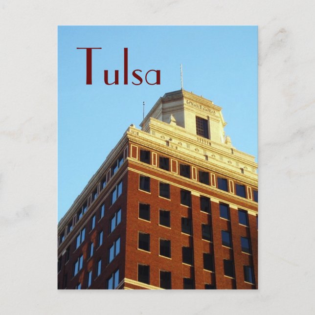 Postal Postcard de Tulsa OK (Anverso)