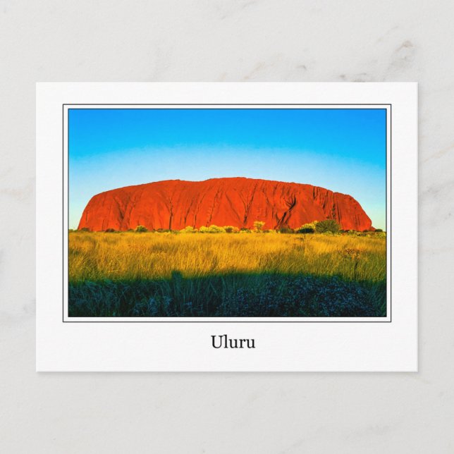 Postal Postcard de Uluru (Anverso)