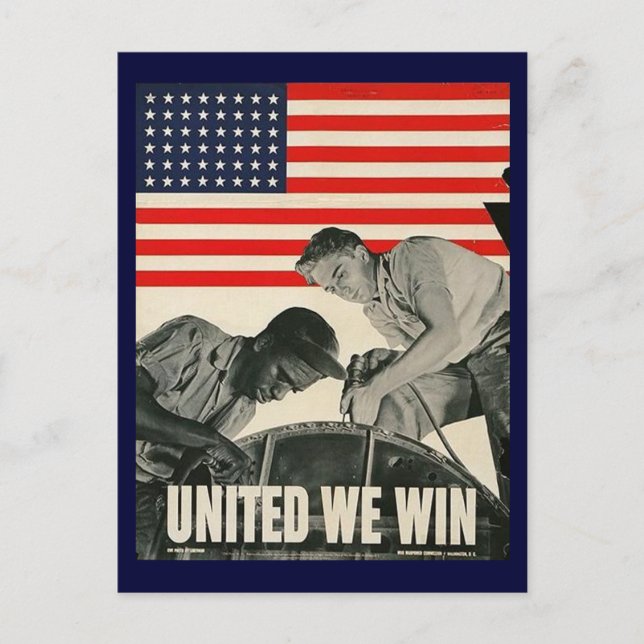 Postal Postcard de United We Win (Anverso)