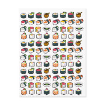 Postcard de variedad de sushi