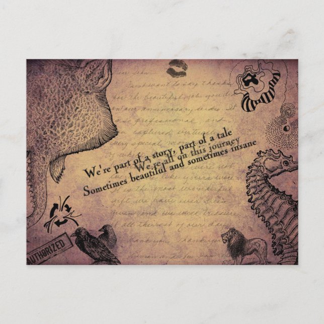 Postal Postcard de viaje (Anverso)