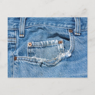 Postal Postcard de viejos jeans