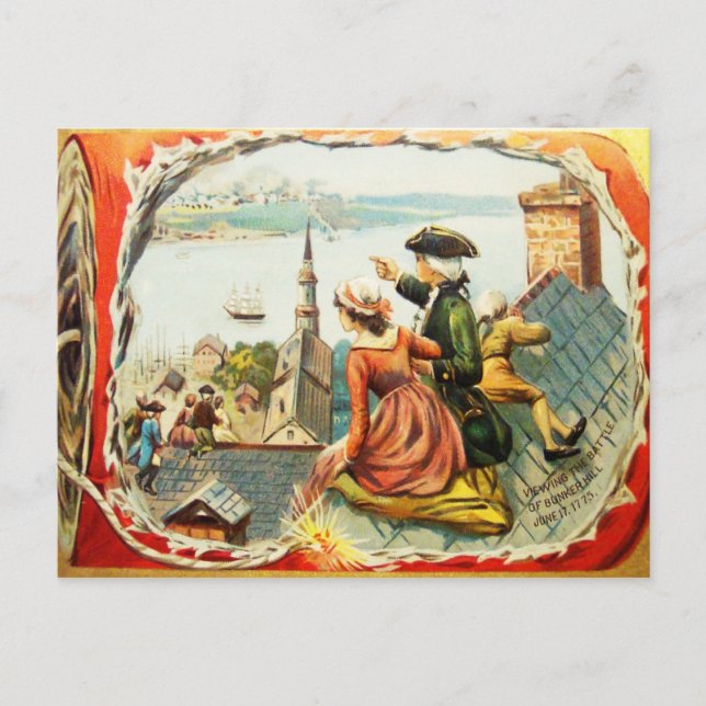 Postal Postcard de vintage Bunker Hill (Anverso)