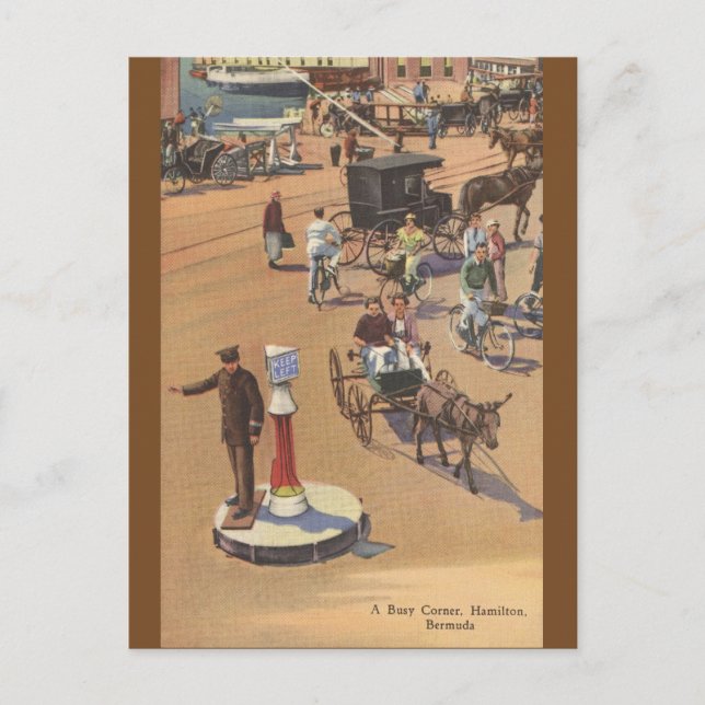 Postal Postcard de Vintage Hamilton Bermuda (Anverso)