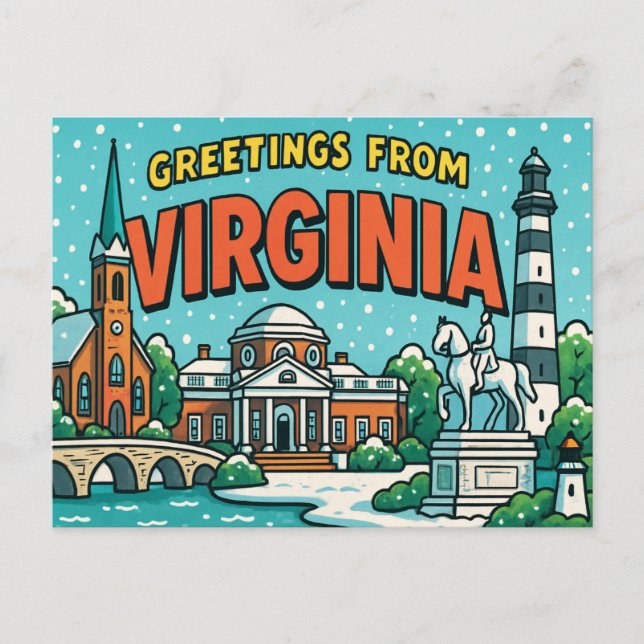 Postal Postcard de VIRGINIA (Anverso)