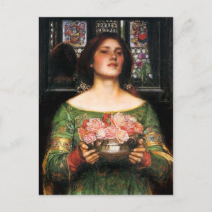 Postal Postcard de Waterhouse Gather Ye Rosebuds