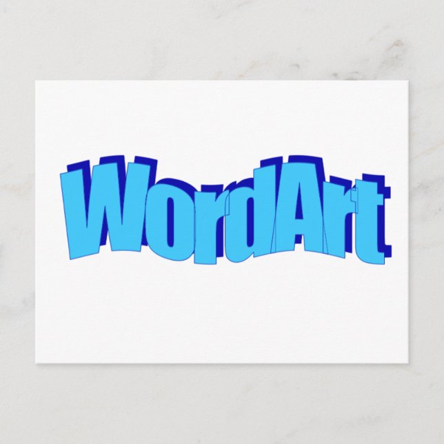 Postal Postcard de WordArt (Anverso)