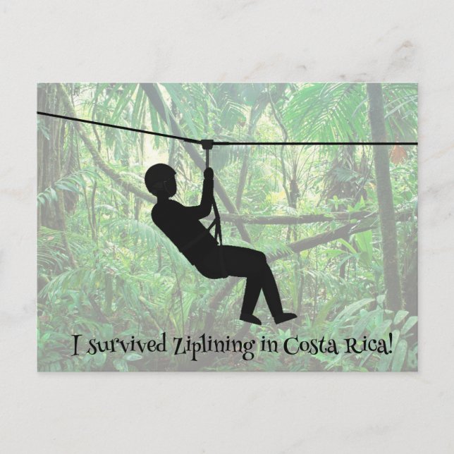 Postal Postcard de Zipline (Anverso)