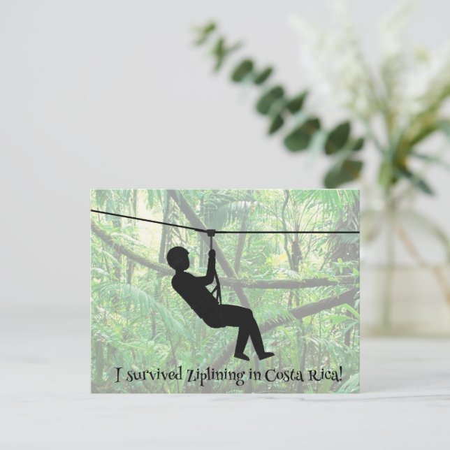 Postal Postcard de Zipline (Anverso de pie)