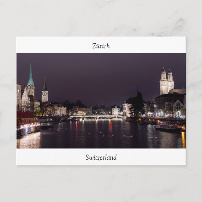 Postal Postcard de Zürich (Anverso)