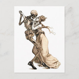 Postal Postcard del baile con la muerte
