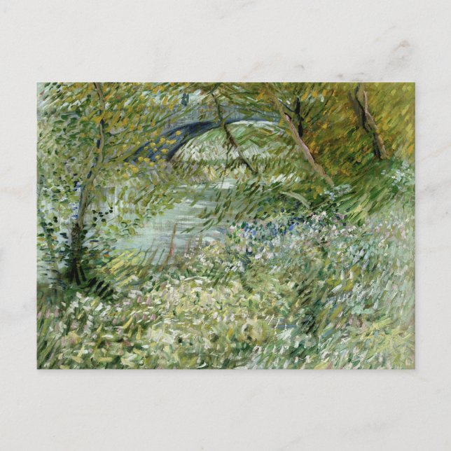 Postal Postcard del banco del río Vincent van Gogh | Herm (Anverso)