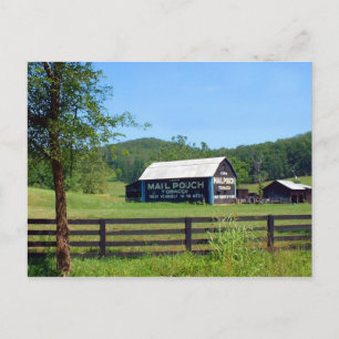 Postal Postcard del Barn Mailpouch del condado de Scioto