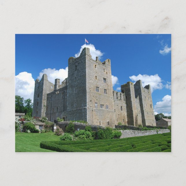 Postal Postcard del castillo de Bolton (Anverso)