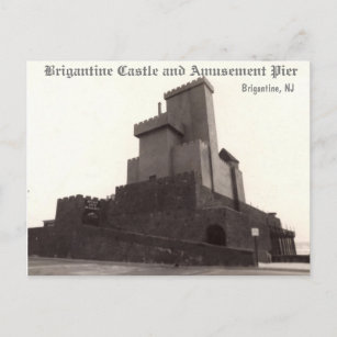 Postal Postcard del castillo de Brigantine #3