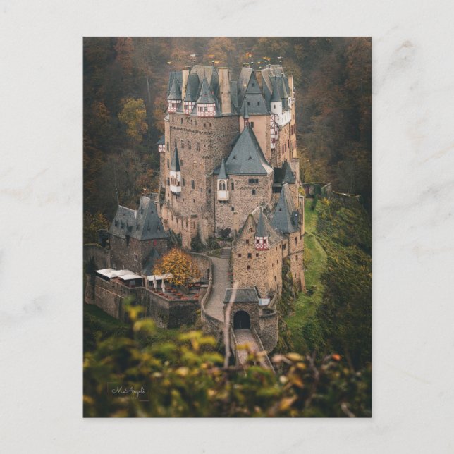 Postal Postcard del castillo de Burg Eltz (Anverso)