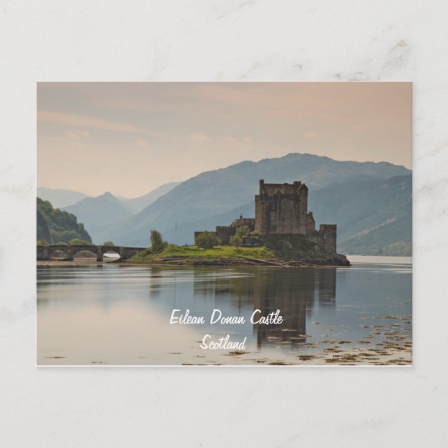 Postal Postcard del Castillo de Donan Eilean (Anverso)