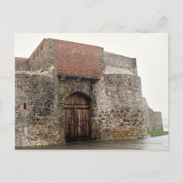 Postal Postcard del castillo de Dungarvan (Anverso)